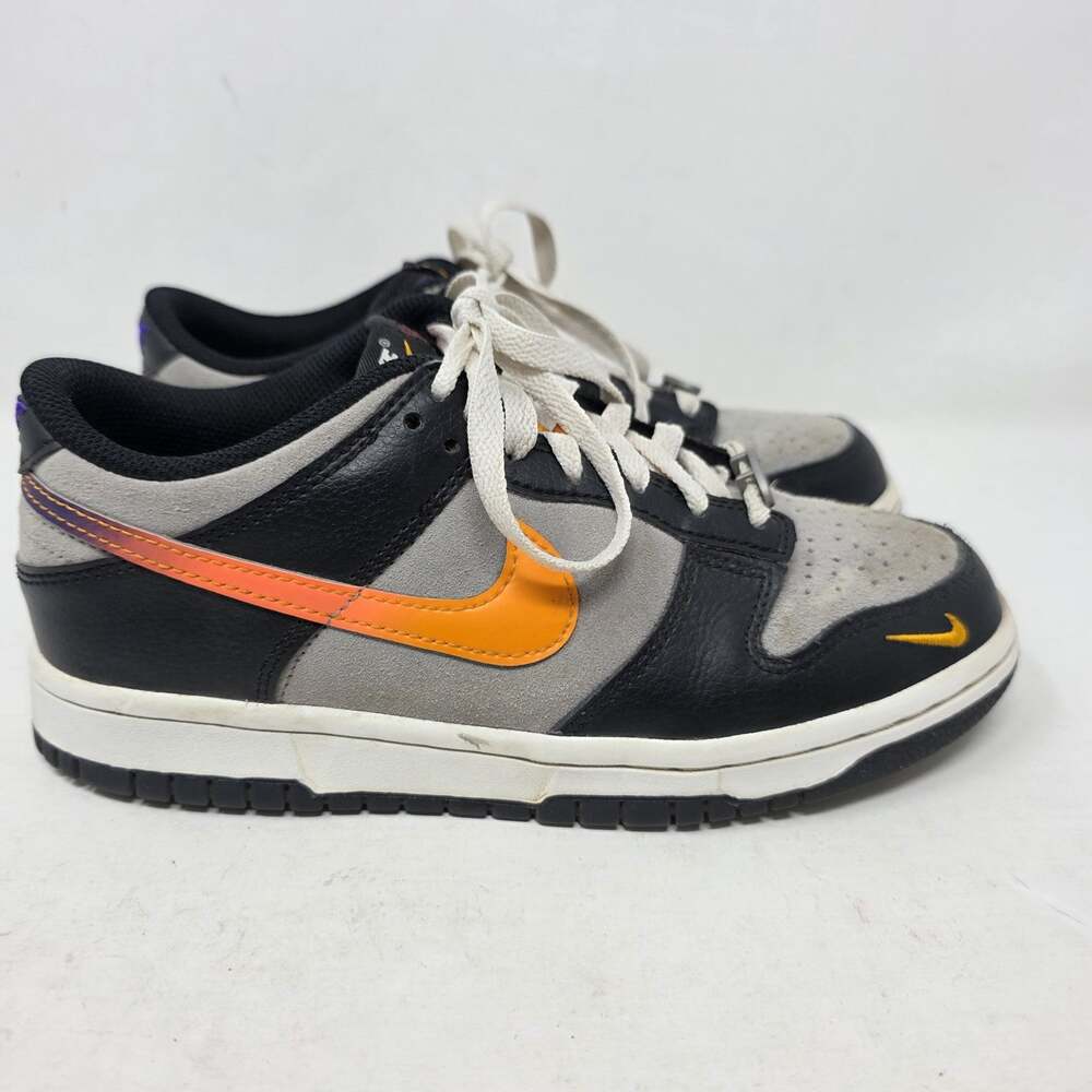 Youth Grade-School NIKE DUNK LOW Sunset Gray Orange Size 5.5Y